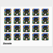 Black Cat Sticker Creationarts (Vel)
