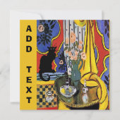 Black Cat stille leven Kaart (Voorkant)