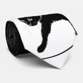 Black Cat Stylish Stropdas (Opgerold)