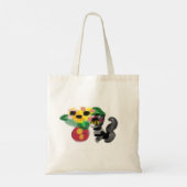 Black cat sunflowers  tote bag (Achterkant)