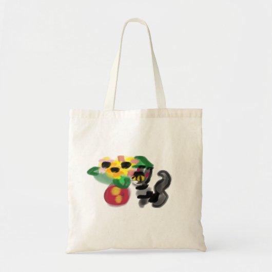 Black cat sunflowers  tote bag (Voorkant)