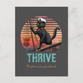 Black Cat Sunset: Een reis naar BLOEIEN Briefkaart (Voorkant)