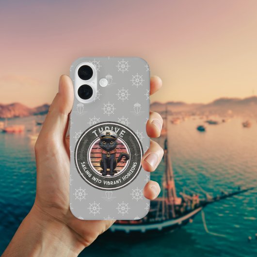 Black Cat Sunset: Een reis naar BLOEIEN Case-Mate iPhone Case