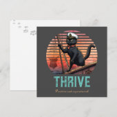 Black Cat Sunset: Een reis naar BLOEIEN Kaart (Voorkant / Achterkant)