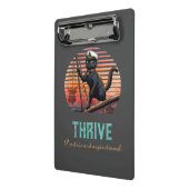 Black Cat Sunset: Een reis naar BLOEIEN Mini Klembord (Angled2)