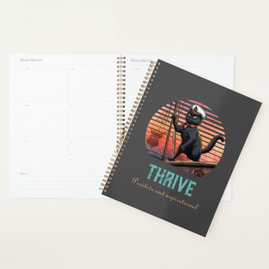 Black Cat Sunset: Een reis naar BLOEIEN Planner (Display)