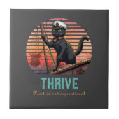 Black Cat Sunset: Een reis naar BLOEIEN Tegeltje (Voorkant)