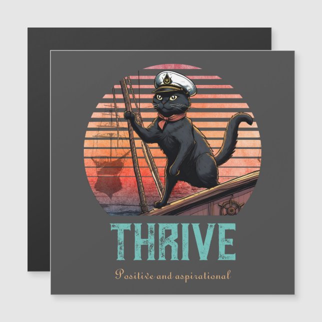 Black Cat Sunset: Een reis naar bloeiende magnetis (Voorkant / Achterkant)