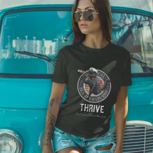 Black Cat Sunset: een reis naar het bloeiende T-sh T-shirt