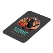 Black Cat Sunset: Een reis naar THRIVE Kaart Magneet (Linkerzijde)