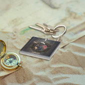 Black Cat Sunset: Een reis naar THRIVE Square Sleutelhanger