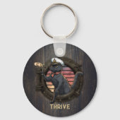 Black Cat Sunset: Een reis om te gedijen Sleutelhanger (Voorkant)