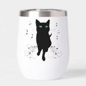 Black Cat Surrounded by Whispering Notes of Music (Achterkant)