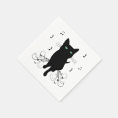 Black Cat Surrounded by Whispering Notes of Music Servet (Hoek)
