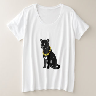 Black Cat Swag Grote Maat T-shirt