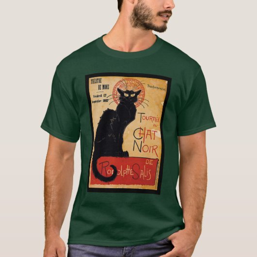 Black cat t-shirt (Voorkant)