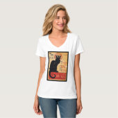 Black cat t-shirt (Voorkant volledig)
