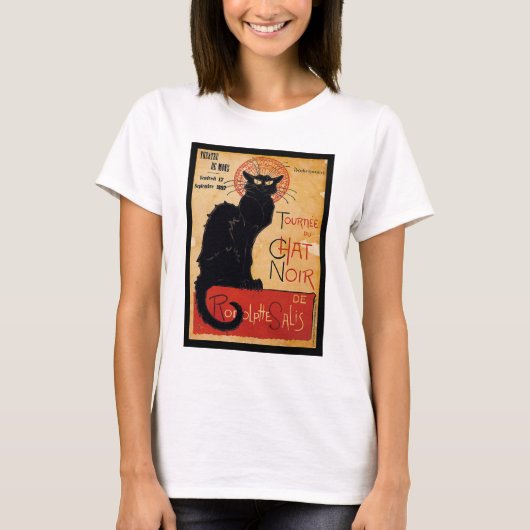 Black cat t-shirt (Voorkant)