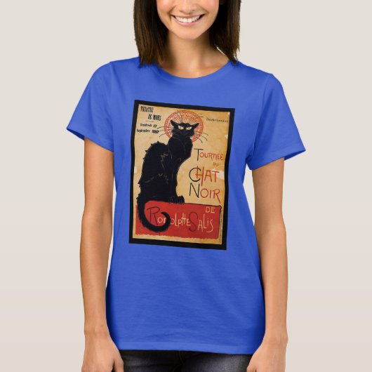 Black cat t-shirt (Voorkant)