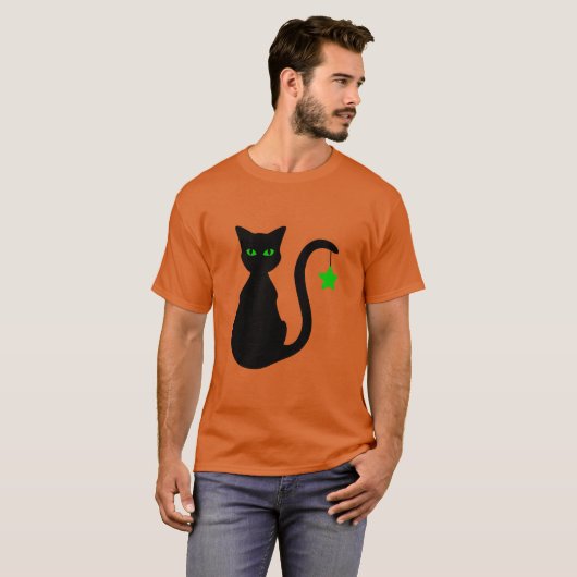 Black Cat T-Shirt (Voorkant volledig)