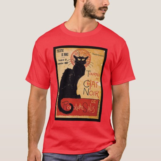 Black cat t-shirt (Voorkant)