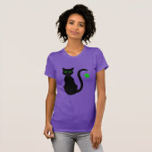 Black Cat T-Shirt (Voorkant volledig)