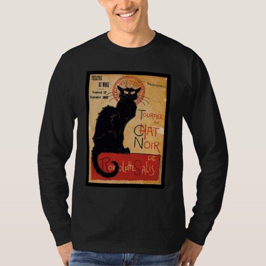 Black cat t-shirt (Voorkant)