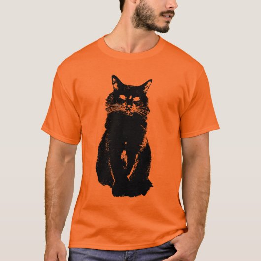 Black Cat T-shirt (Voorkant)