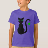 Black Cat T-Shirt (Kind) (Voorkant)