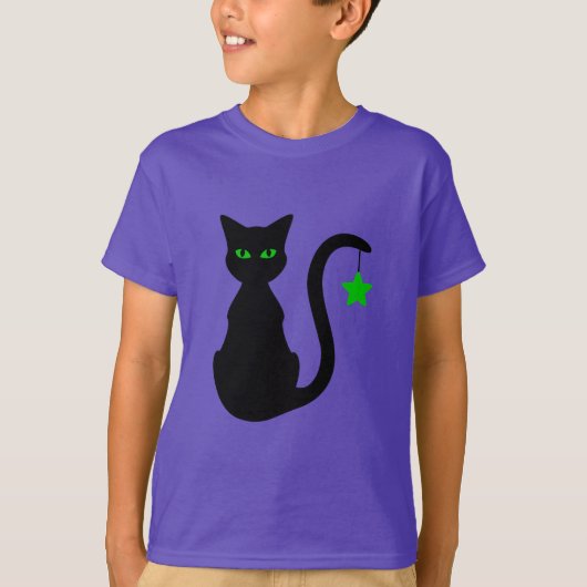 Black Cat T-Shirt (Kind) (Voorkant)