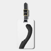 Black Cat Tail Bagagelabel (Voorkant verticaal)