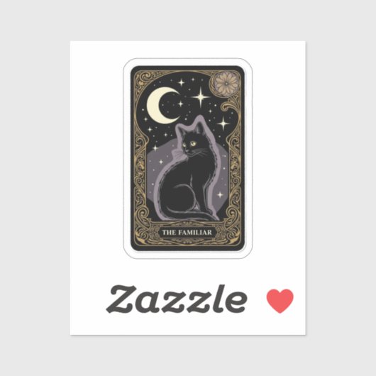 Black Cat Tarot - De bekende mystieke Sticker (Vel)