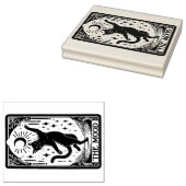Black Cat The Mood Tarot Kaart Rubberstempel (Gestempeld)