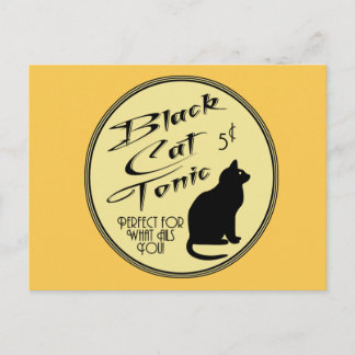 Black Cat Tonic Briefkaart