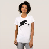 Black Cat Toss Republican off the Table T-shirt (Voorkant volledig)
