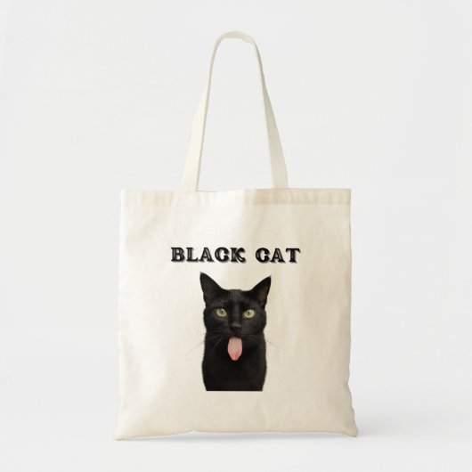 BLACK　CAT TOTE BAG (Voorkant)