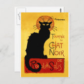 Black Cat Tournée du Chat Noir, Theophile Briefkaart (Voorkant / Achterkant)