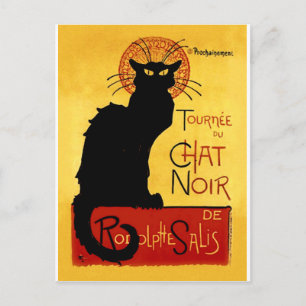 Black Cat  Tournée du Chat Noir, Theophile Briefkaart