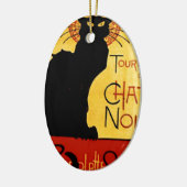 Black Cat  Tournée du Chat Noir, Theophile Keramisch Ornament (Links)