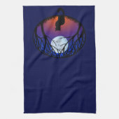 Black Cat Towel Black Cat Art Tea Towels Cat Decor Theedoek (Verticaal)