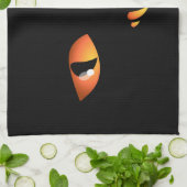 Black Cat Towel Spooky Halloween Cat Tea Towels Theedoek (Gevouwen)