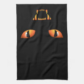 Black Cat Towel Spooky Halloween Cat Tea Towels Theedoek (Verticaal)
