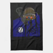 Black Cat Towel Spooky Halloween Cat Tea Towels Theedoek (Verticaal)