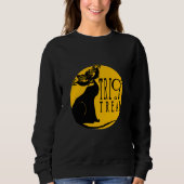 Black Cat Trick or treat Sweatshirt (Voorkant)