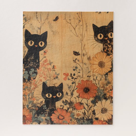  Black Cat Trio Legpuzzel (Verticaal)