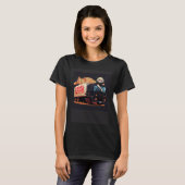 Black Cat Truck Driver Mac And Cheese T-shirt (Voorkant volledig)