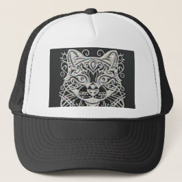 Black Cat Trucker Hat Pet