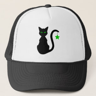 Black Cat Trucker Hat Pet