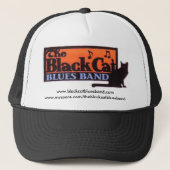 Black Cat Trucker Hat Pet (Voorkant)