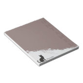 Black Cat Untamed Quote Roze Schrijfpapier Notitieblok (Schuin)